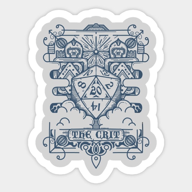 The Crit Sticker by artlahdesigns